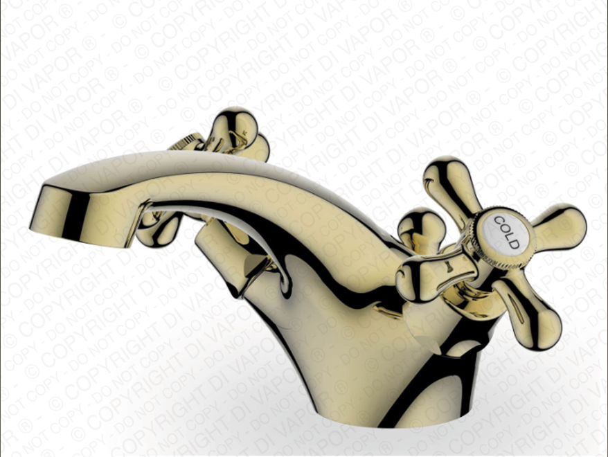 Gordale Mono Basin Mixer Tap - Gold