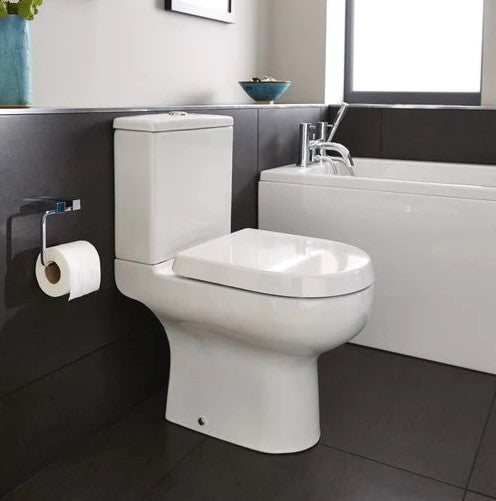 Nezrol 1700 Single Ended Bath Rounded Bathroom Suite - Chrome