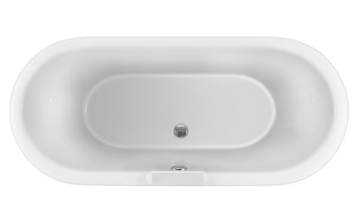 Evesham Roll Top Bath With White Feet