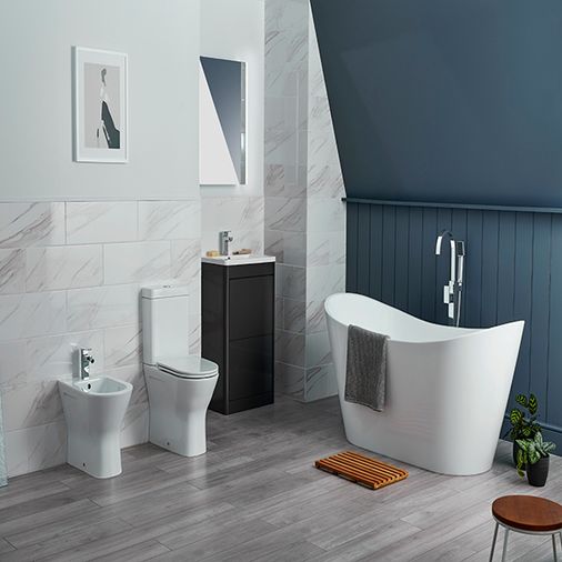 Falcon Comfort Rimless Open Back Close Coupled Toilet