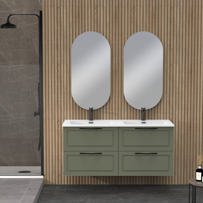 Matador 1200mm Muscat Sage Wall Hung Vanity Unit Including Double Basin