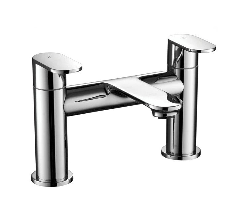 Nezrol 1700 Single Ended Bath Rounded Bathroom Suite - Chrome
