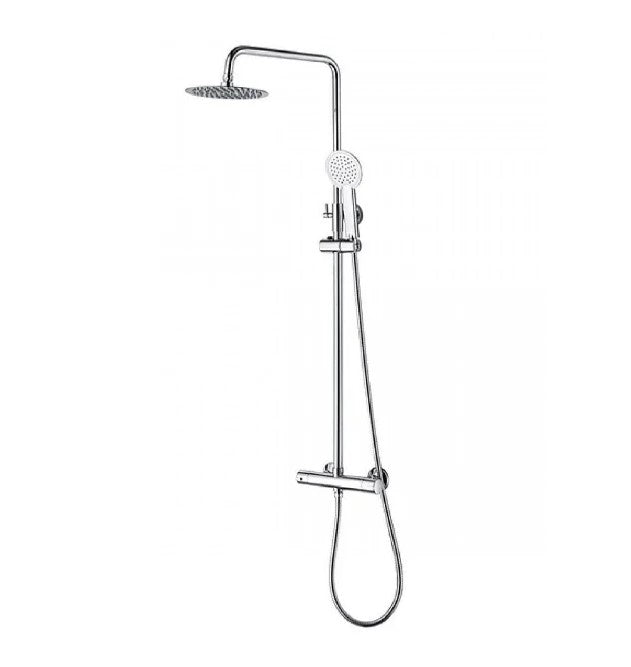 Nezrol 1700 Single Ended Bath Rounded Bathroom Suite - Chrome