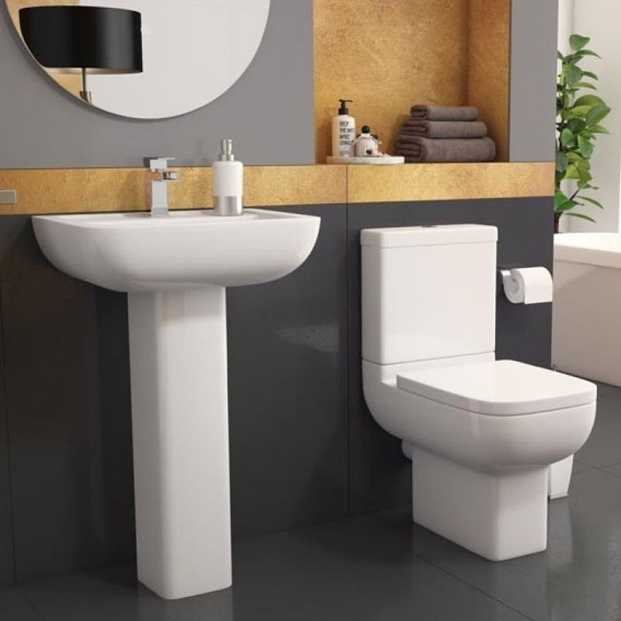 Kartell KVit Options 600 Close Coupled Toilet Pack with Soft Close Seat