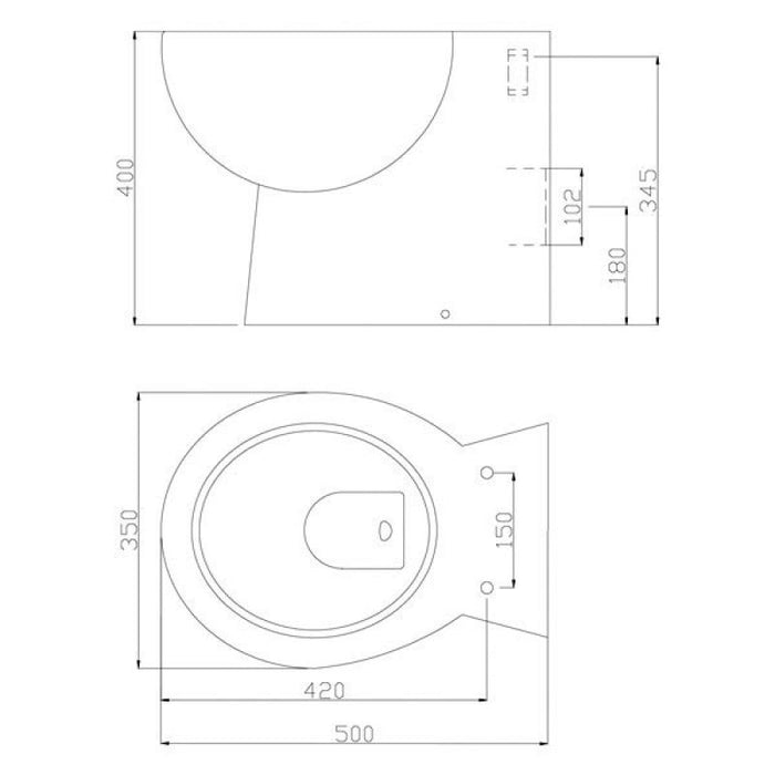 Kartell G4k Back To Wall WC with Soft Close Seat