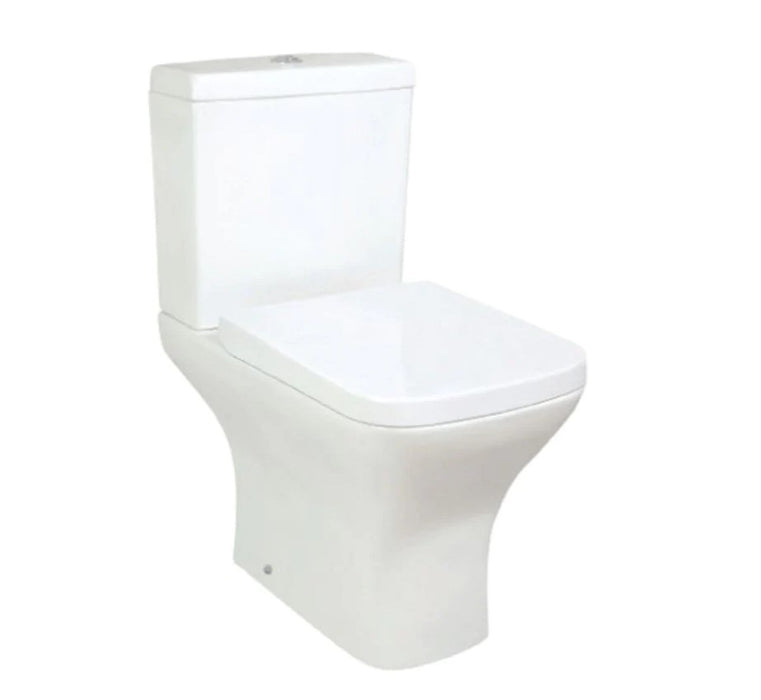 Optim Noir 1700 Single Ended Bath Square Bathroom Suite - Matt Black