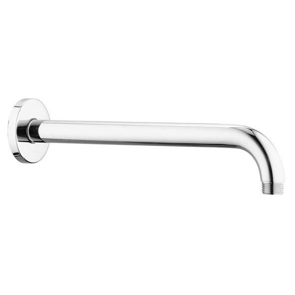 Grohe Ondus Modern Chrome Round Curved Shower Arm - Wall Mounted - 286mm Projection