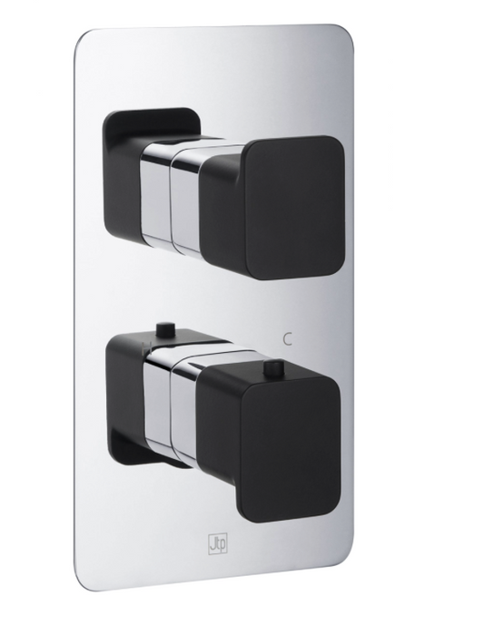 JTP AXEL Thermostatic Concealed 1 Outlet Shower Valve - Select Handle Colour