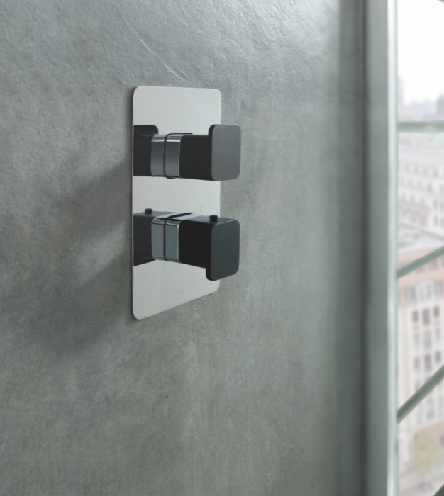 JTP AXEL Thermostatic Concealed 1 Outlet Shower Valve - Select Handle Colour