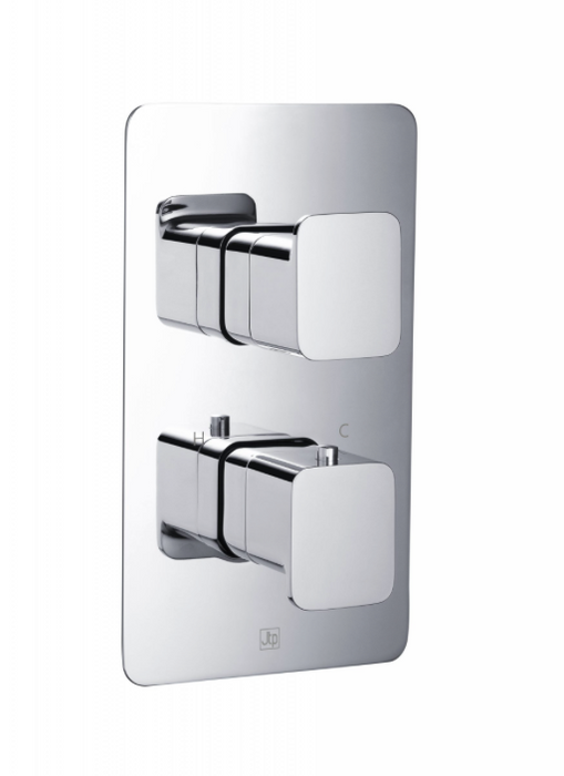 JTP HIX Thermostatic Concealed 2 Outlet Shower Valve