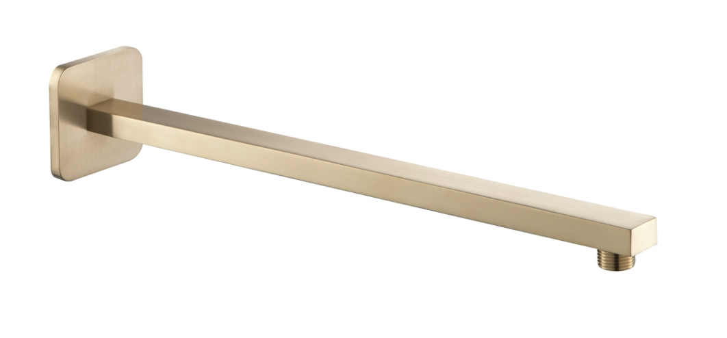JTP HIX Brushed Brass Wall Mounted Shower Arm