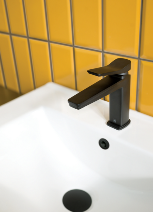 JTP HIX Noir Matt Black Single Lever Basin Mixer