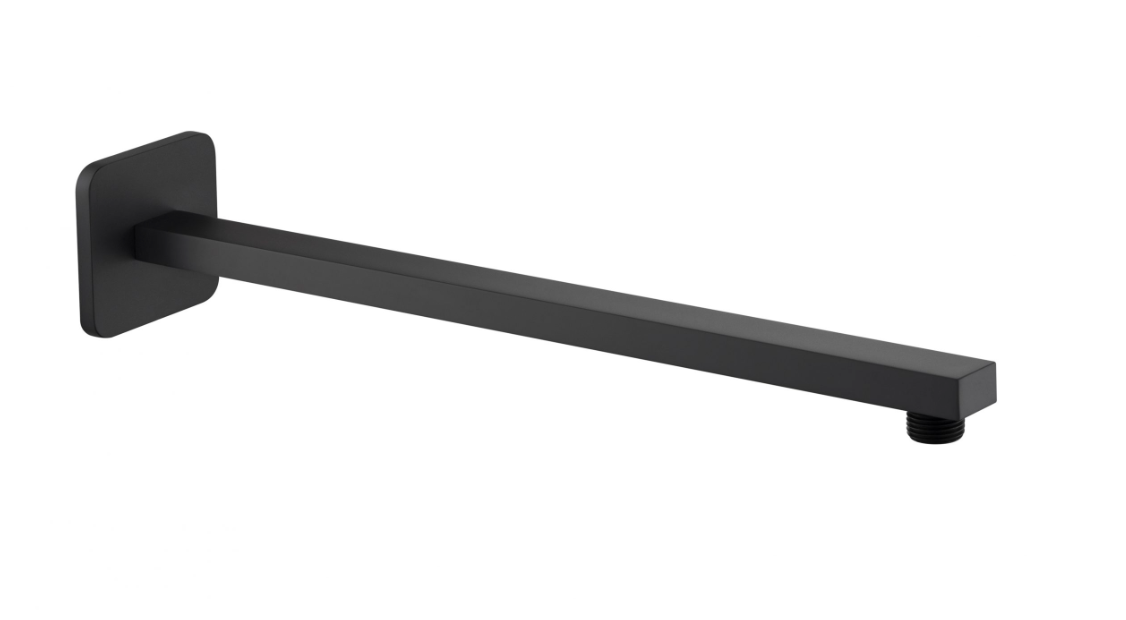 JTP HIX Noir Matt Black Wall Mounted Shower Arm