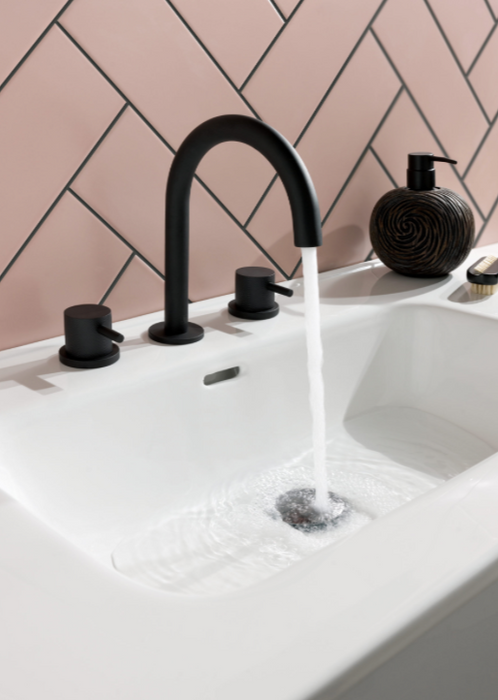 JTP VOS 3 Hole Deck Mounted Basin Mixer - Select Colour