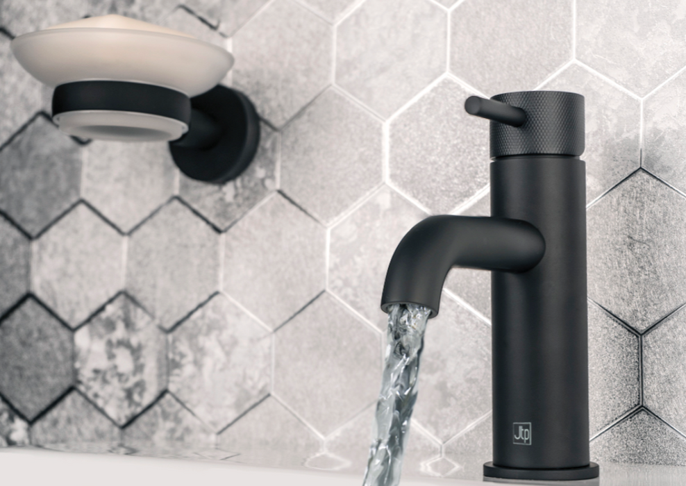 JTP VOS Single Lever Designer Handle Basin Mixer - Select Colour
