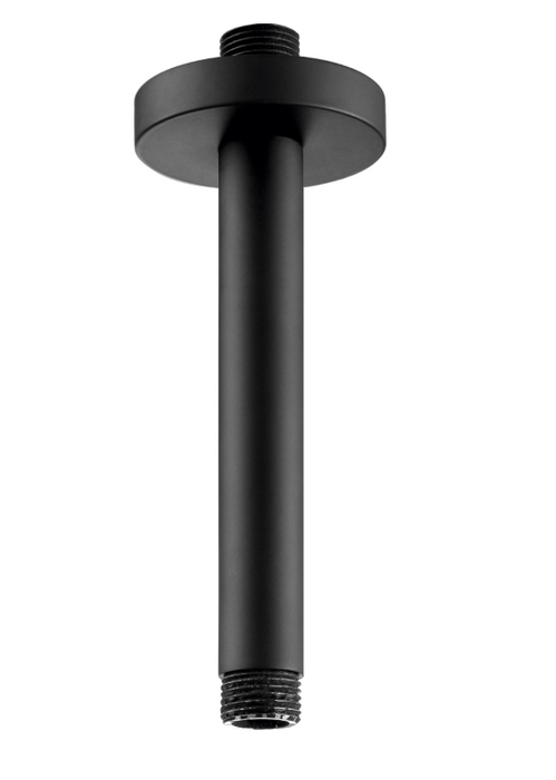 JTP VOS Noir Matt Black Ceiling Arm 150mm