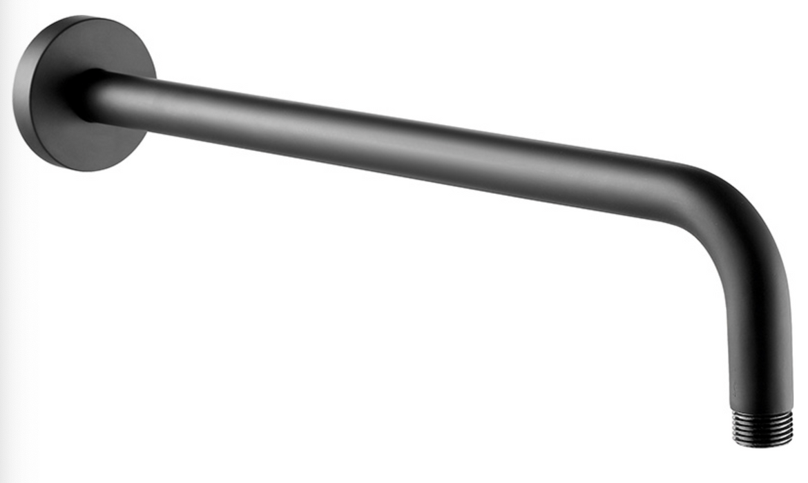 JTP VOS Noir Matt Black Shower Arm 400mm