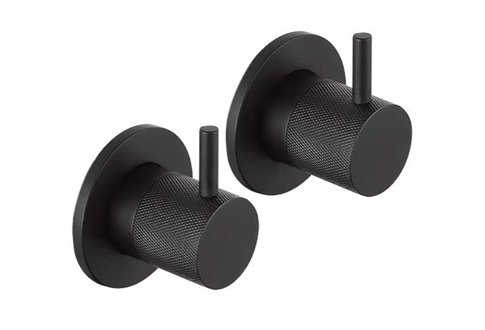 JTP VOS Noir Matt Black Designer Wall Valves