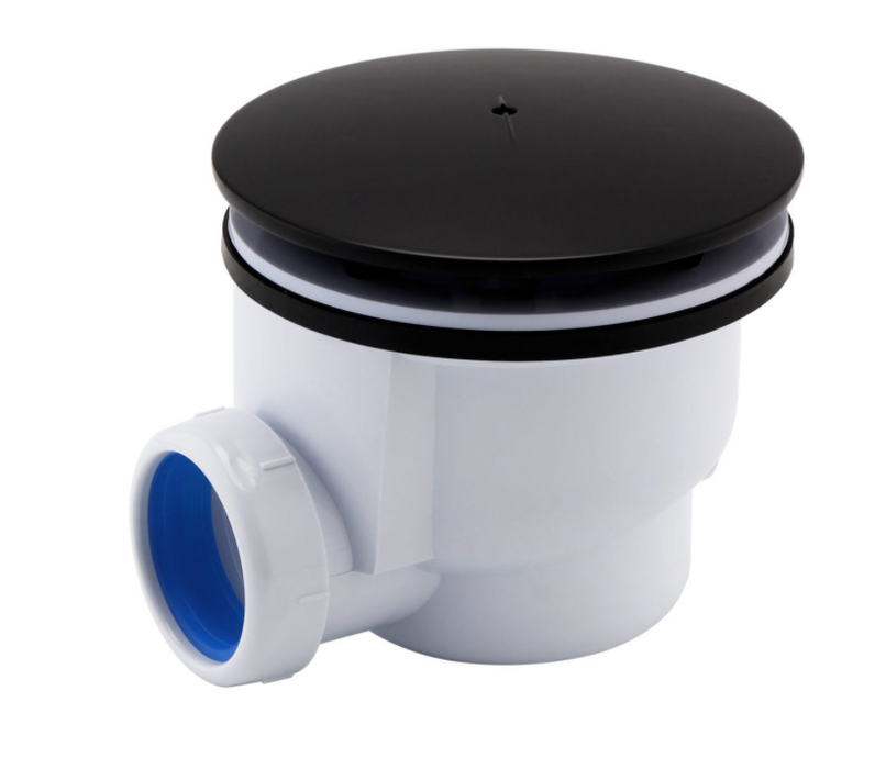 JTP VOS Noir Matt Black Shower Waste - Select Style