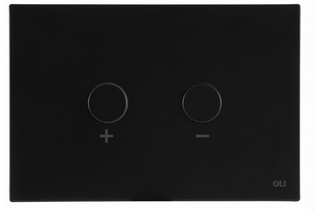 JTP VOS Noir Matt Black Metal Pneumatic Flush Plate