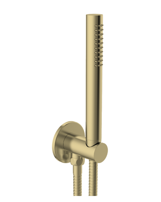 JTP VOS Round Water Outlet with Holder Plastic Hose Slim Hand Shower - Select Colour