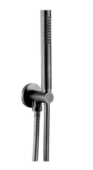 JTP VOS Round Water Outlet with Holder Plastic Hose Slim Hand Shower - Select Colour