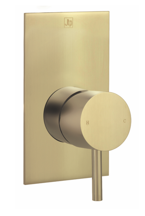 JTP VOS Brushed Brass Single Lever Manual Valve