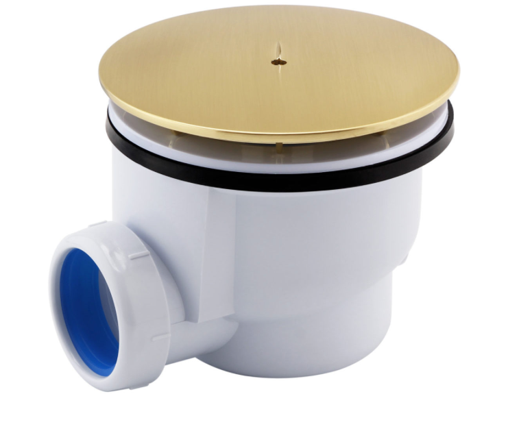 JTP VOS Brushed Brass Shower Waste - Select Style