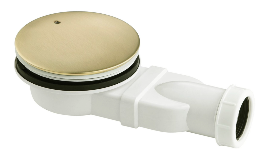 JTP VOS Brushed Brass Shower Waste - Select Style