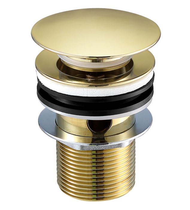 JTP VOS Brushed Brass Basin Waste - Select Style