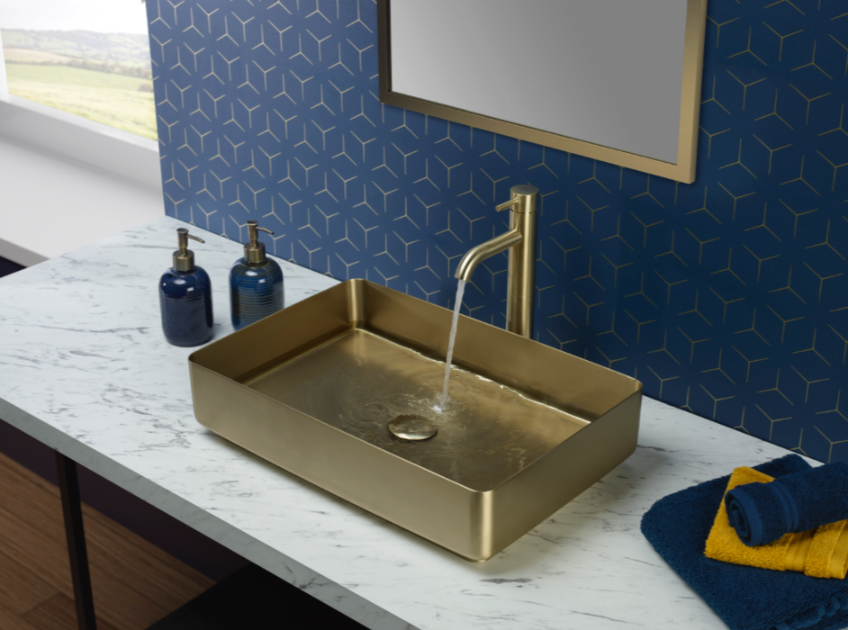JTP VOS Brushed Brass Basin Waste - Select Style