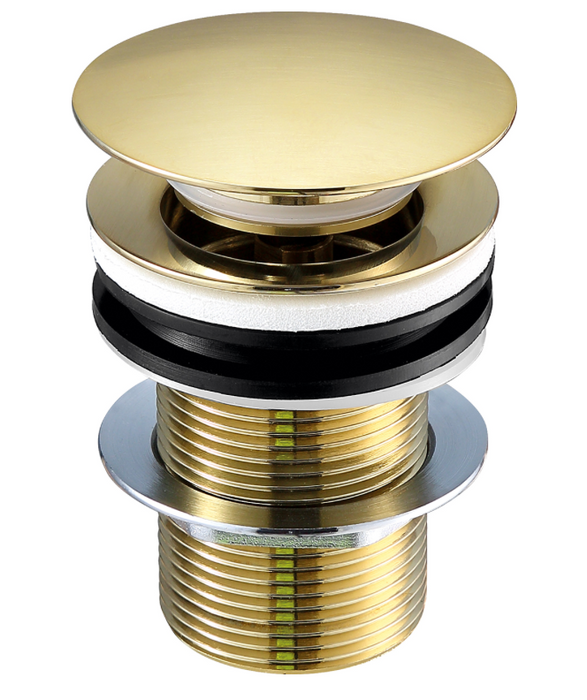 JTP VOS Brushed Brass Basin Waste - Select Style