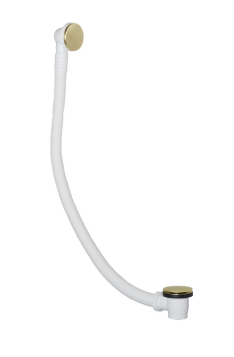 JTP VOS Click Clack Bath Waste with Brushed Brass Finish