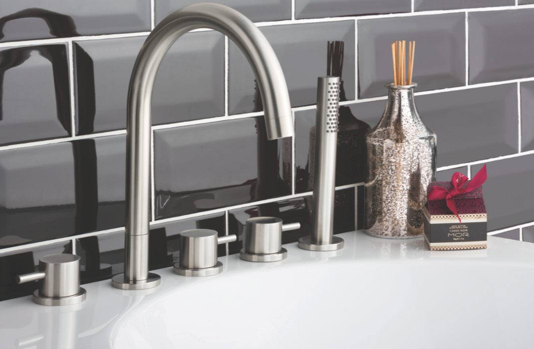 JTP Inox Pure Stainless Steel 5 Hole Bath Shower Mixer