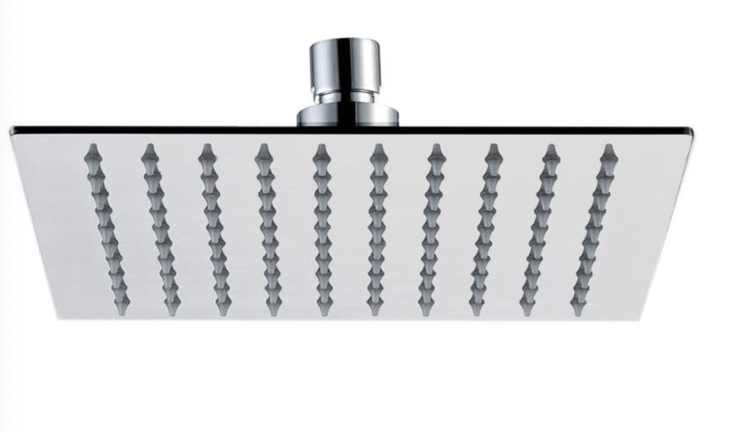 JTP Inox Pure Stainless Steel Square Shower Head 250mm