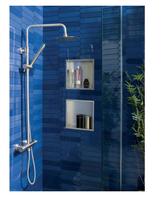 JTP Inox Pure Stainless Steel Shower Niche - Select Size