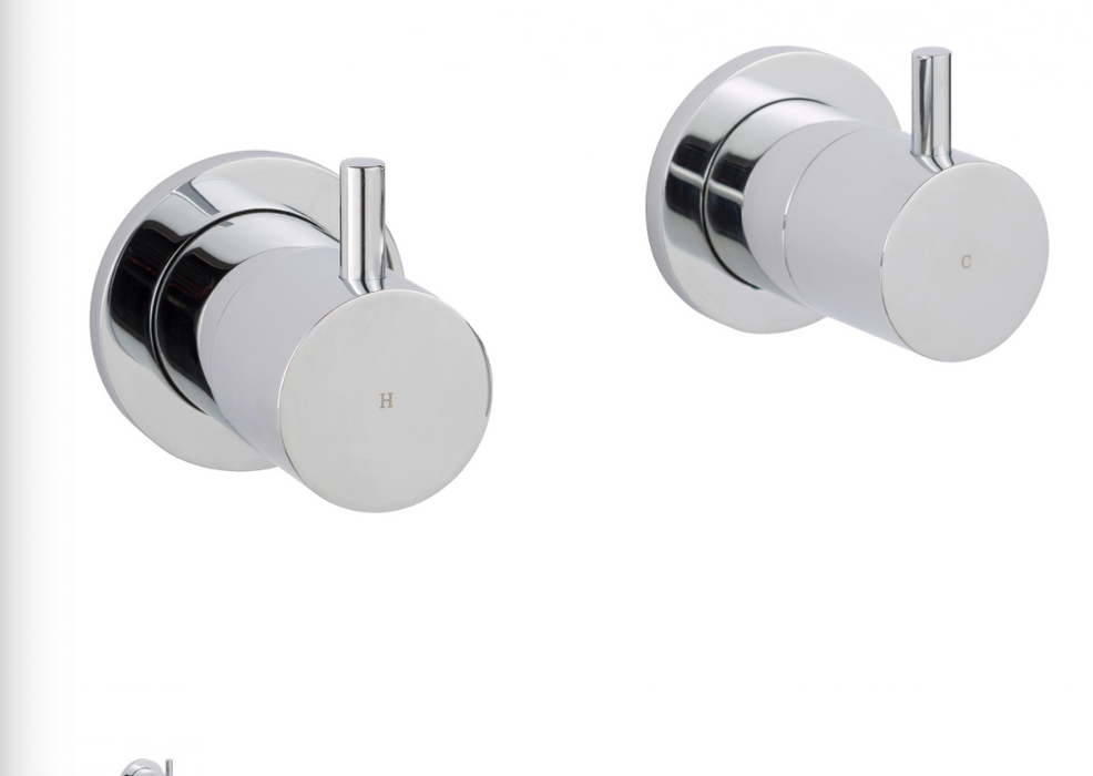 JTP Florence Chrome Wall Valves