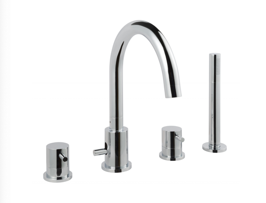 JTP Florence Chrome 4 Hole Bath Shower Mixer