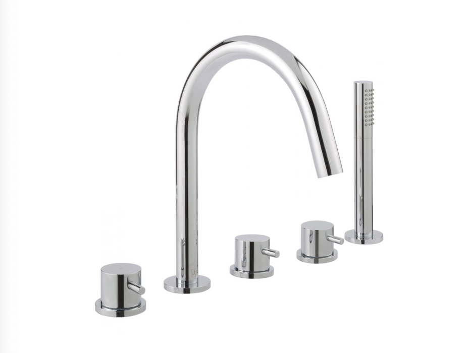 JTP Florence Chrome 5 Hole Bath Shower Mixer