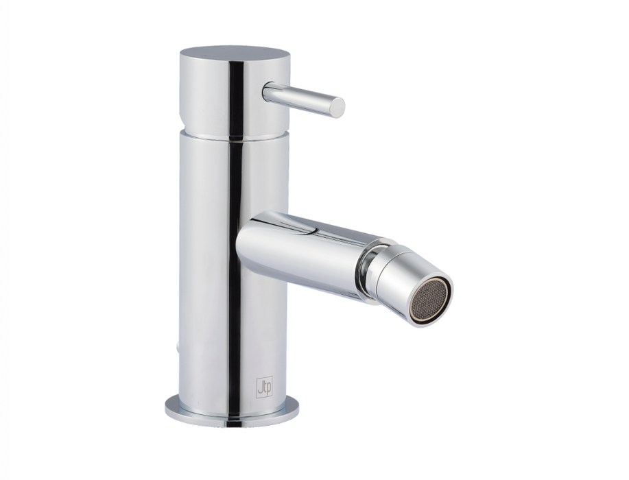 JTP Fonti Chrome Single Lever Bidet Mixer with Pop Up Waste