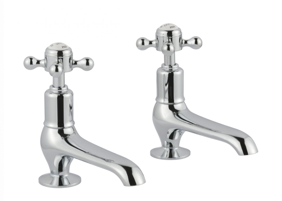 JTP Grosvenor Chrome Cross Long Nose Basin Taps