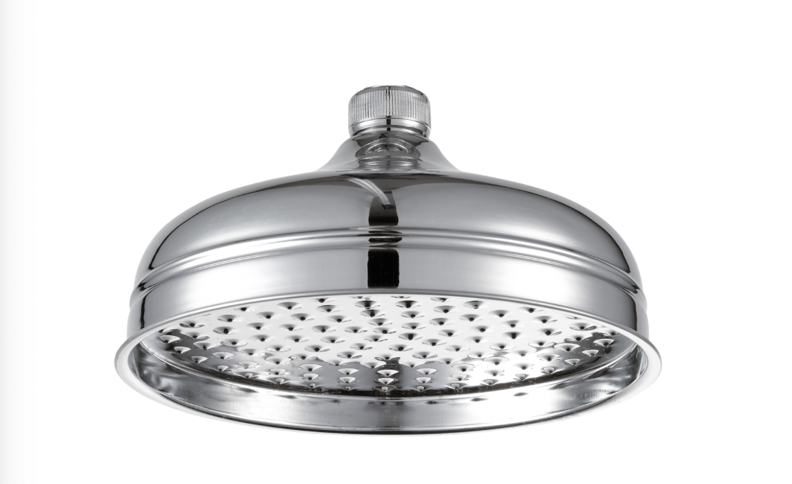 JTP Grosvenor Chrome Victorian Shower Head - Select Size