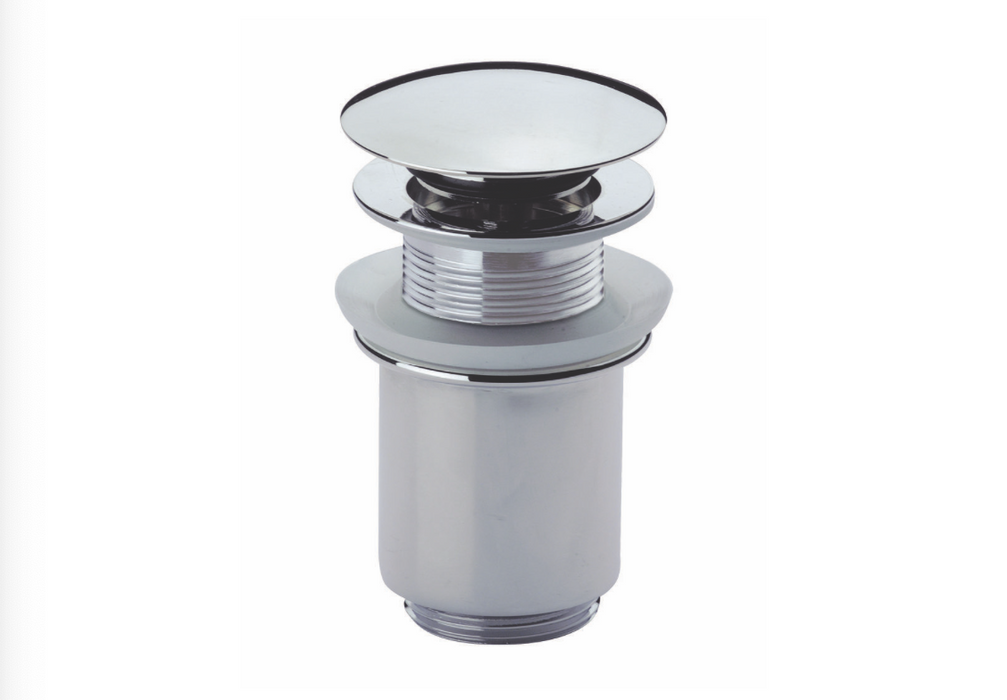 JTP Grosvenor Chrome Unslotted Click Clack Basin Waste