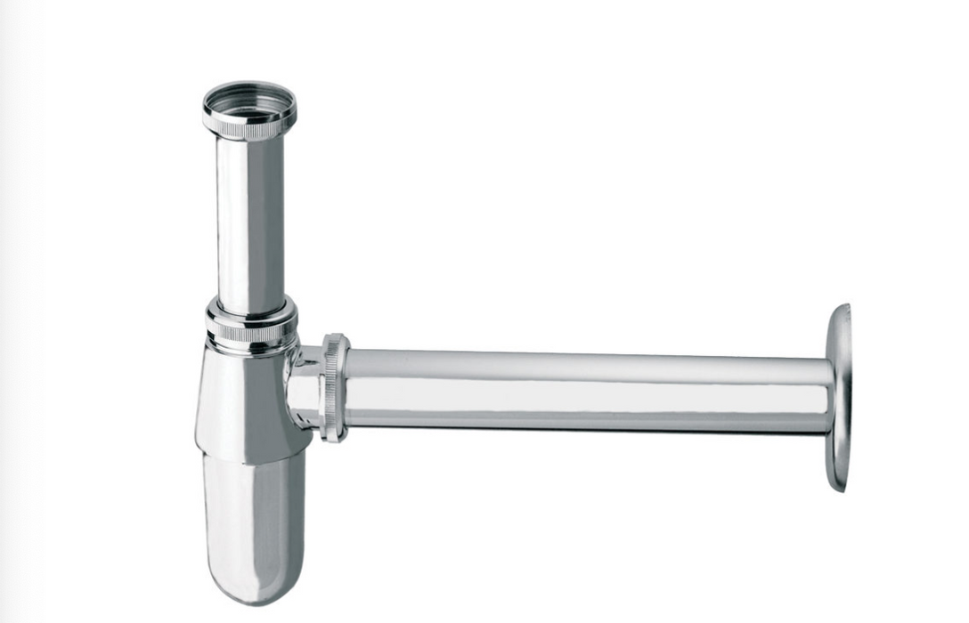 JTP Grosvenor Chrome Traditional Bottle Trap with 300mm Pipe