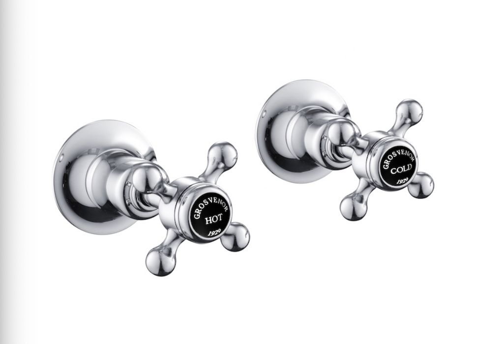JTP Grosvenor Black Edition Cross Wall Valves