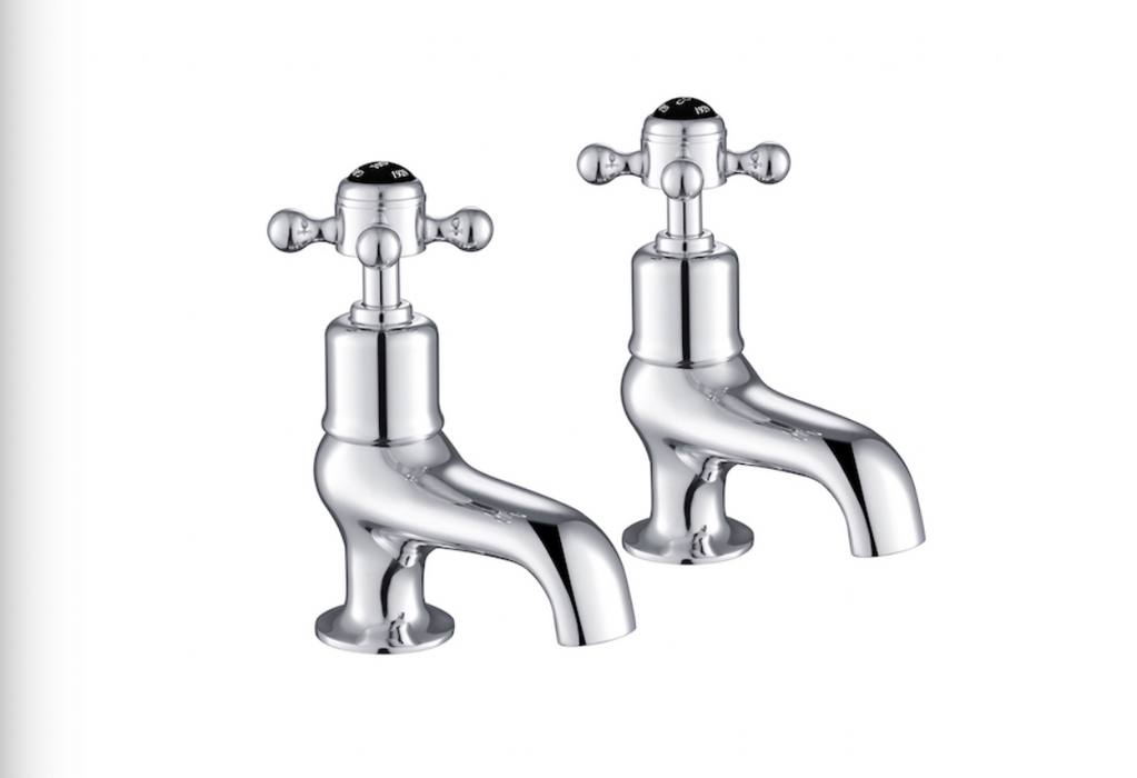 JTP Grosvenor Black Edition Cross Bath Taps