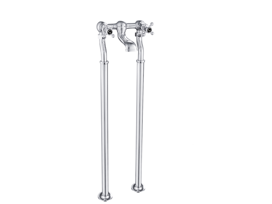 JTP Grosvenor Black Edition Cross Deck Mounted Bath Filler