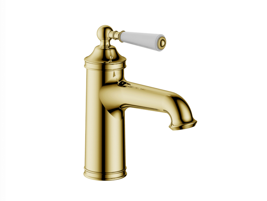 JTP Grosvenor Cross Antique Brass Edition Lever Basin Mixer