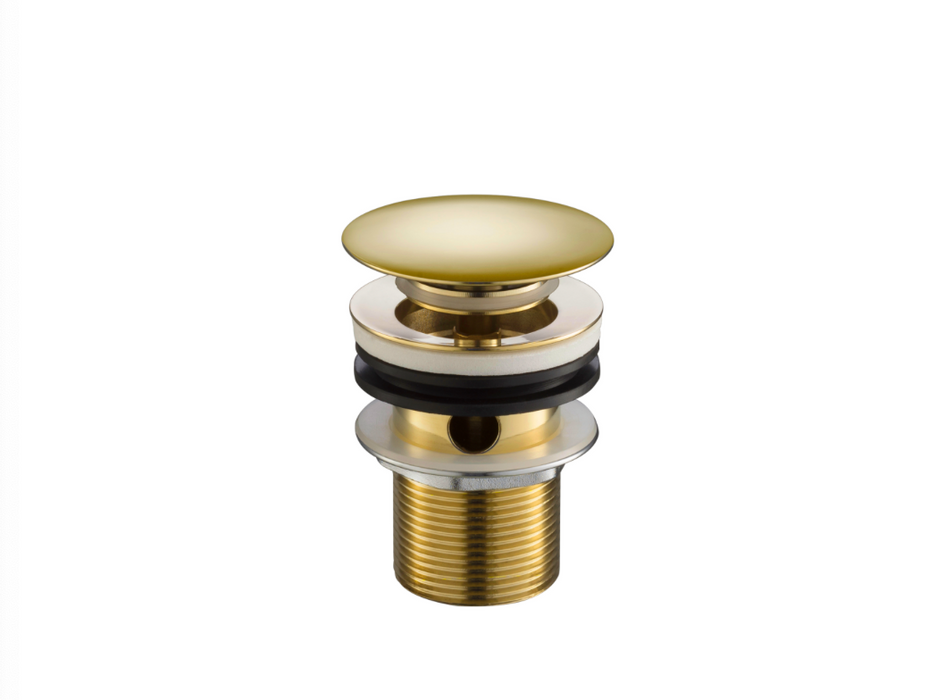JTP Grosvenor Cross Antique Brass Edition Slotted Click Clack Basin Waste