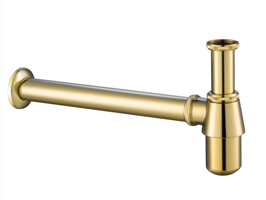JTP Grosvenor Cross Antique Brass Edition Traditional Bottle Trap with 300mm Pipe